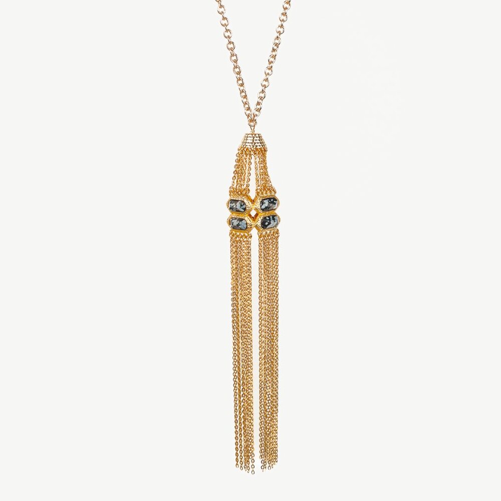 Isharya Gold Plated Tassel Necklace